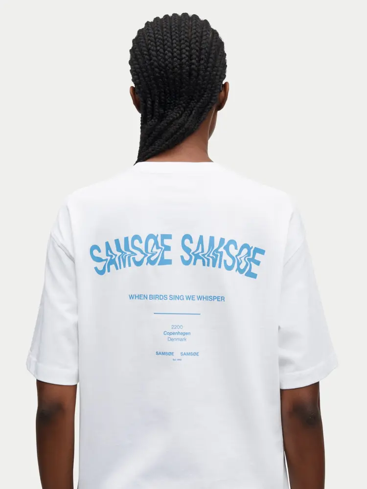Samsøe Samsøe Saswirl T-shirt Swirl Blue Jasper