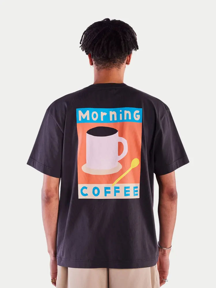 Olow Morning Coffee T-shirt Carbon Black