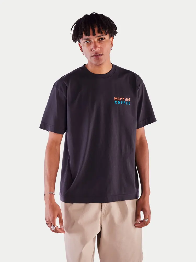 Olow Morning Coffee T-shirt Carbon Black