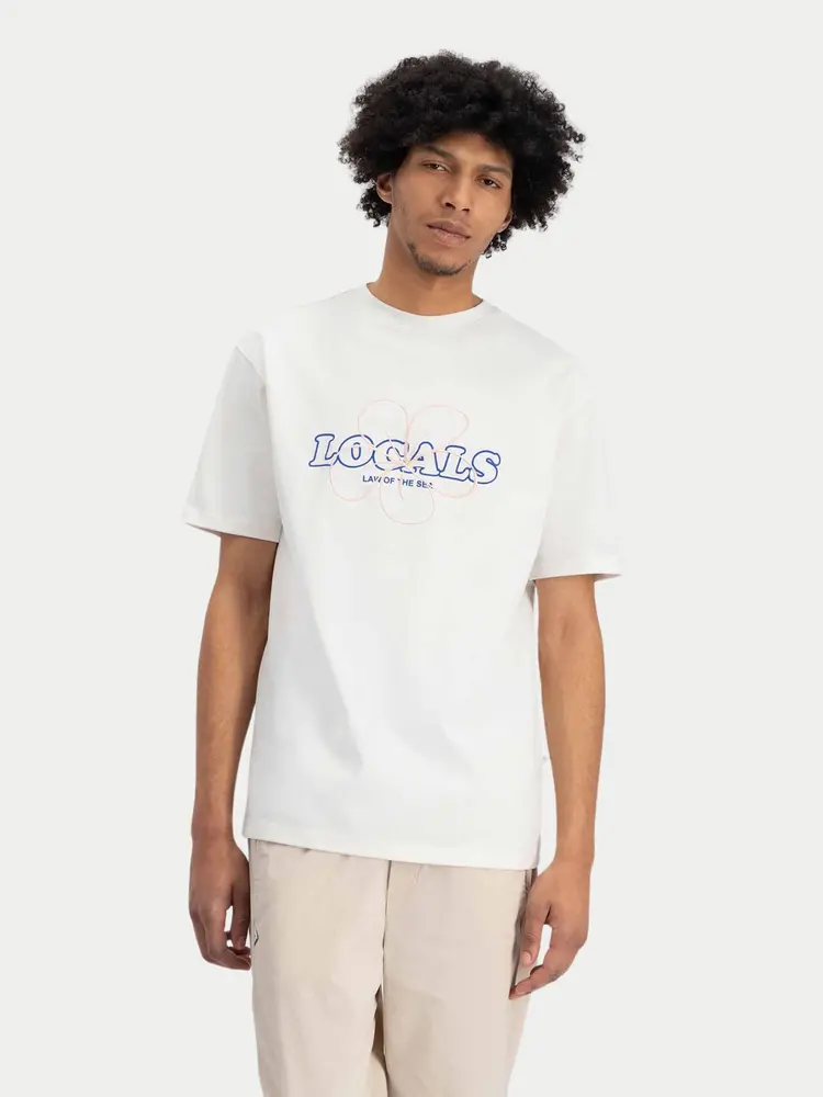 Law Of The Sea Local Artwork Tee Coconut Milk