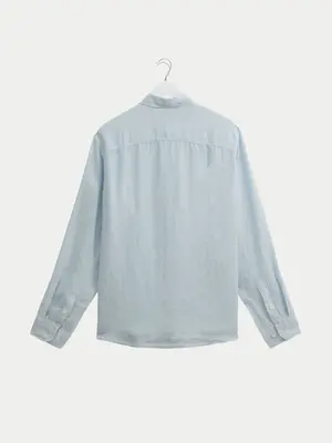 Wax London Rove Linen Shirt Light Blue