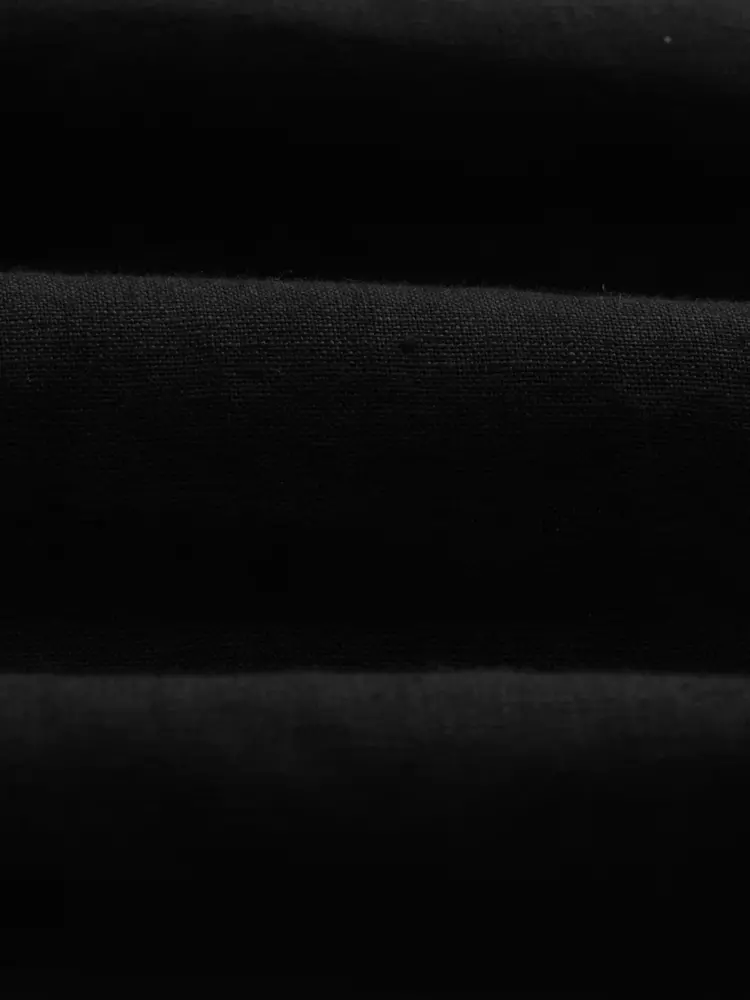 Wax London Glencoe Washed Linen Trouser Black