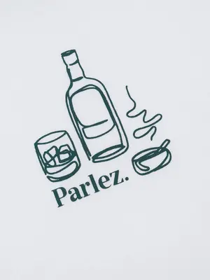 Parlez Fumo Oversized Tee White