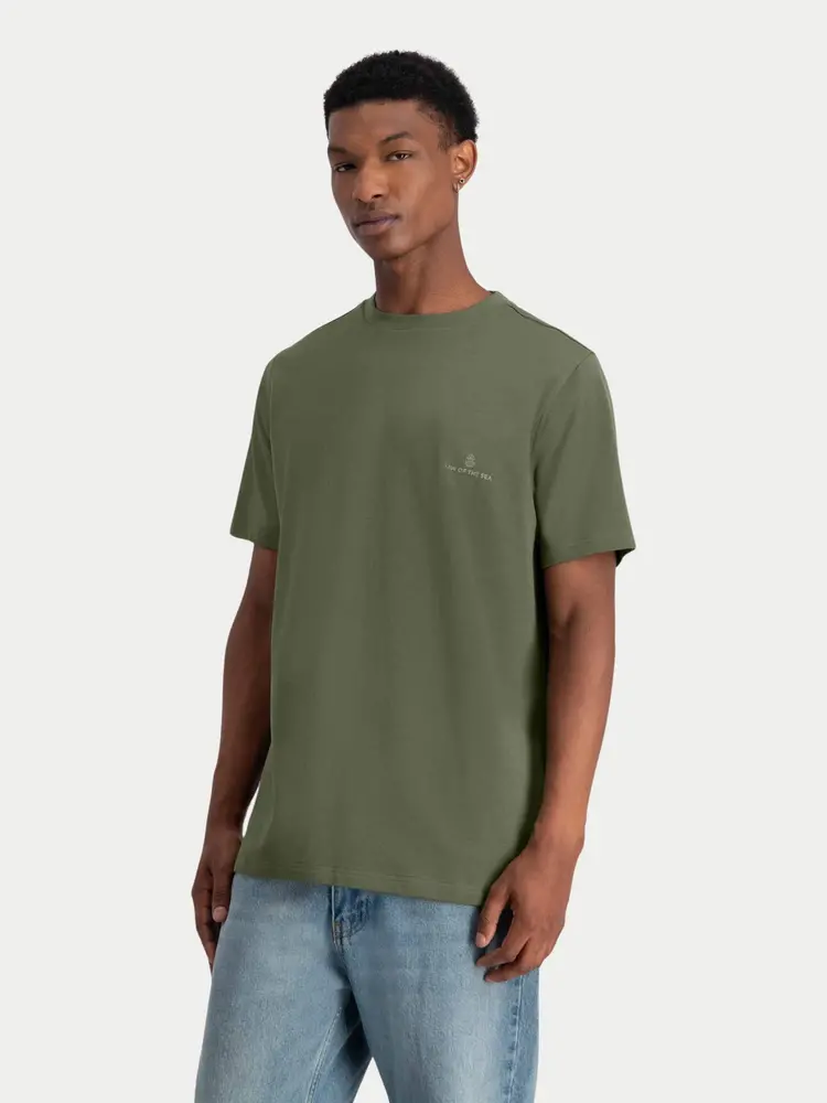 Law Of The Sea Logo Tee Tea Leaf Green