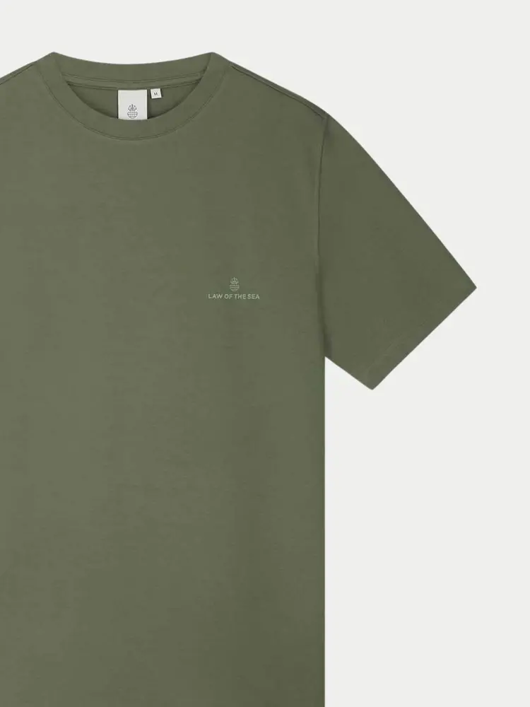 Law Of The Sea Logo Tee Tea Leaf Green