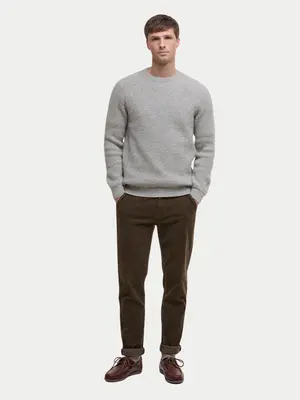 Barbour Horseford Crew Neck Jumper Stone