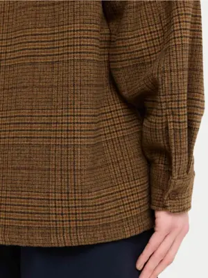 Castart Imperata Overshirt Brown Checkered