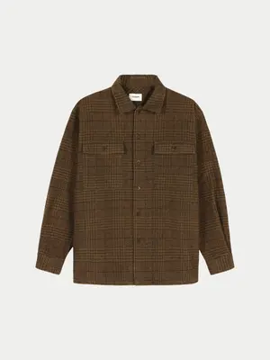 Castart Imperata Overshirt Brown Checkered