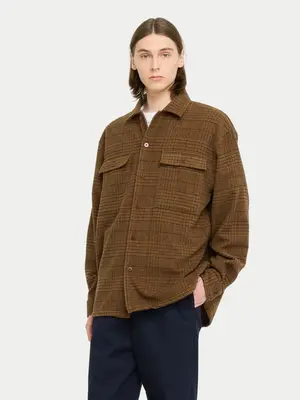 Castart Imperata Overshirt Brown Checkered