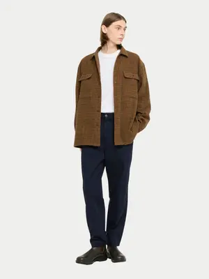 Castart Imperata Overshirt Brown Checkered