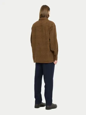 Castart Imperata Overshirt Brown Checkered