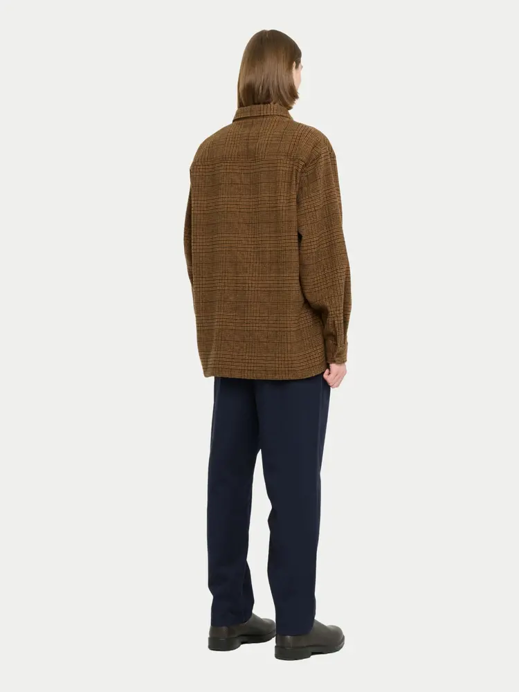 Castart Imperata Overshirt Brown Checkered