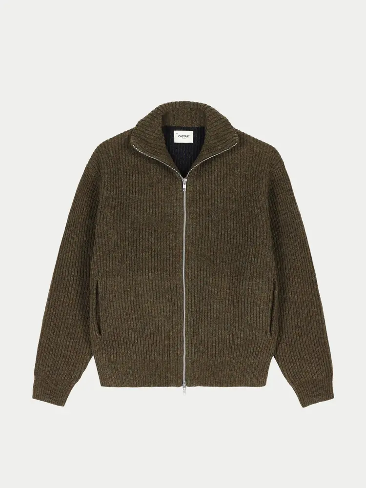 Castart The Seasons Knitwear Zipper Brown