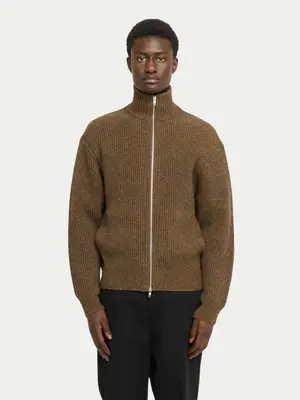 Castart The Seasons Knitwear Zipper Brown