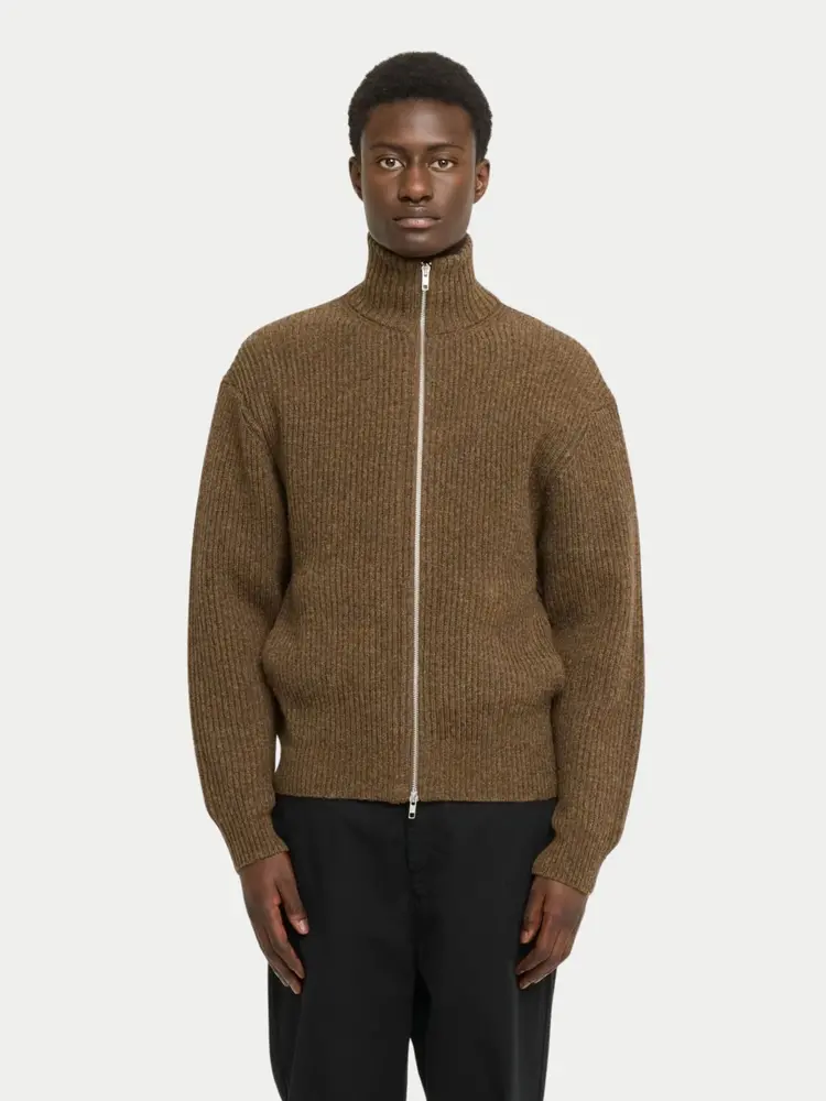 Castart The Seasons Knitwear Zipper Brown