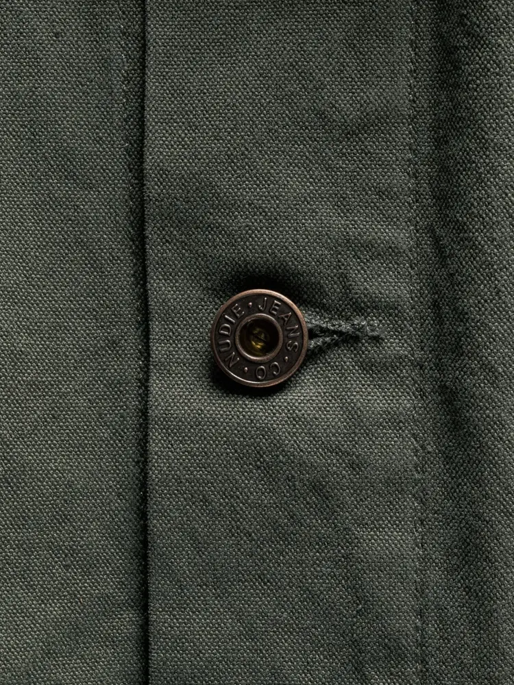 Nudie Jeans Howie Chore Jacket Duck Canvas Green