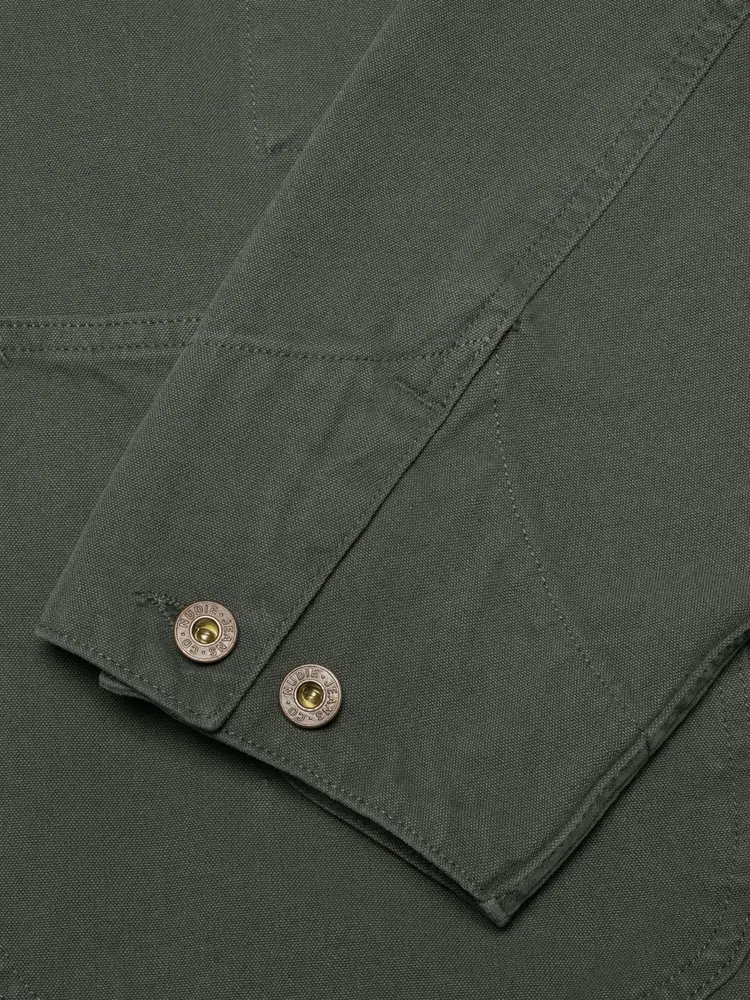 Nudie Jeans Howie Chore Jacket Duck Canvas Green