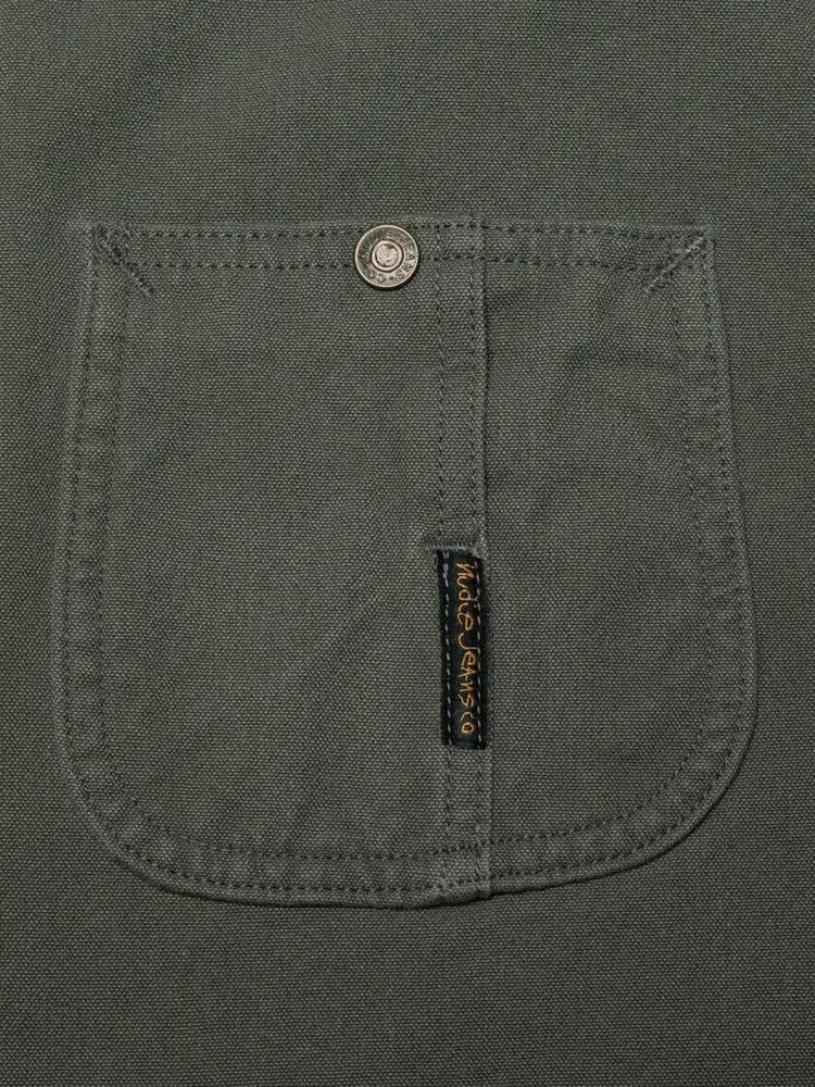 Nudie Jeans Howie Chore Jacket Duck Canvas Green