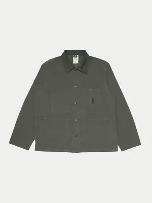 Nudie Jeans Howie Chore Jacket Duck Canvas Green