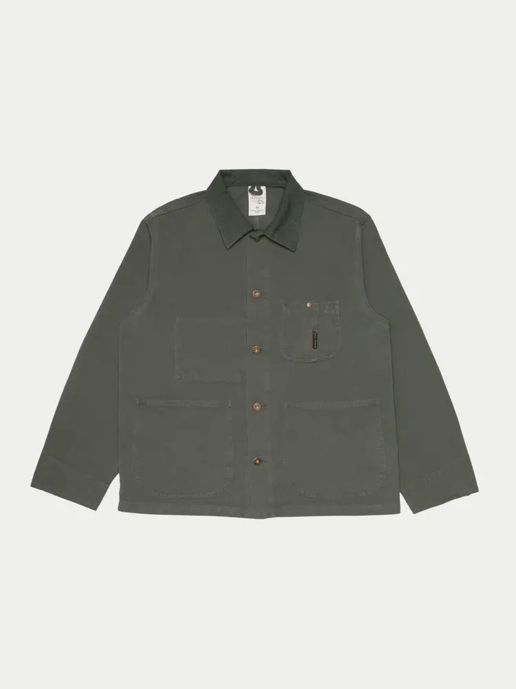 Nudie Jeans Howie Chore Jacket Duck Canvas Green