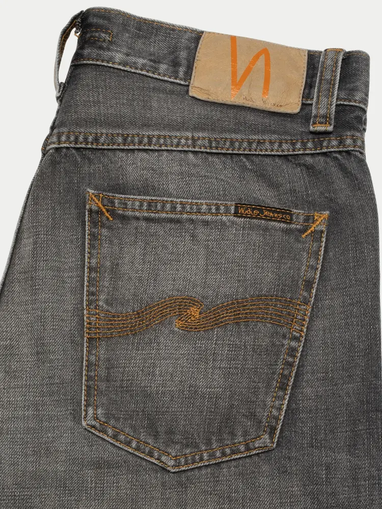 Nudie Jeans Steady Eddie II Grey Crosshatch