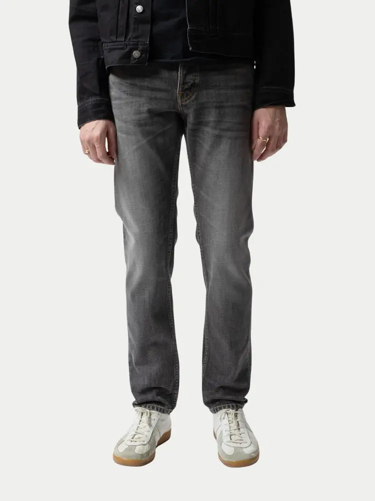 Nudie Jeans Steady Eddie II Grey Crosshatch