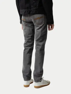Nudie Jeans Steady Eddie II Grey Crosshatch