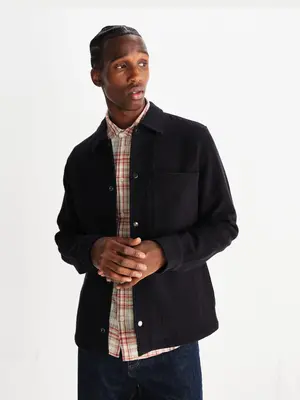 Wax London Romer Overshirt Black