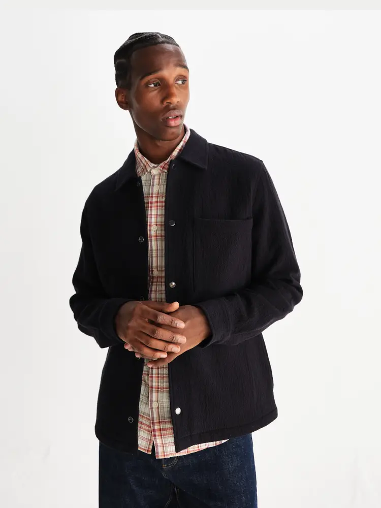 Wax London Romer Overshirt Black