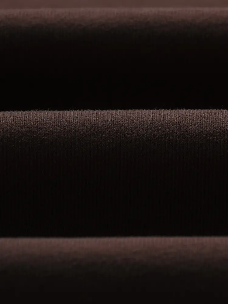 Wax London Milton Tee Emorised Cotton Dark Brown