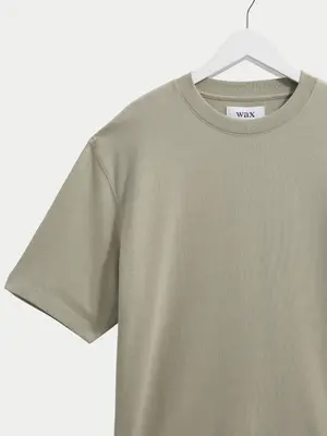 Wax London Milton Tee Emorised Cotton Light Sage