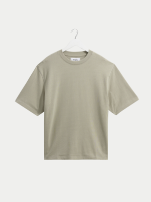 Wax London Milton Tee Emorised Cotton Light Sage