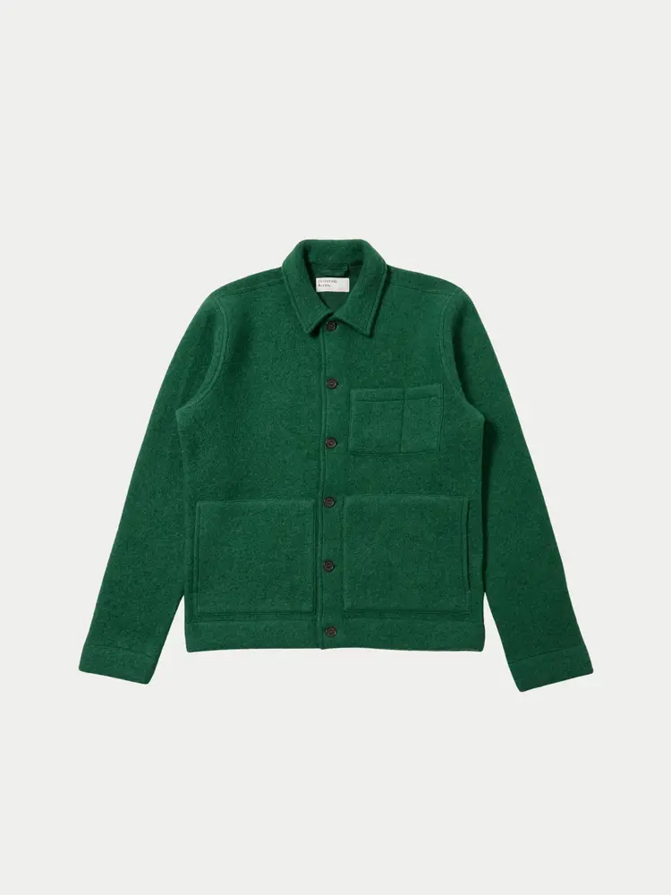Universal Works Wool Fleece Uniform Jacket Green