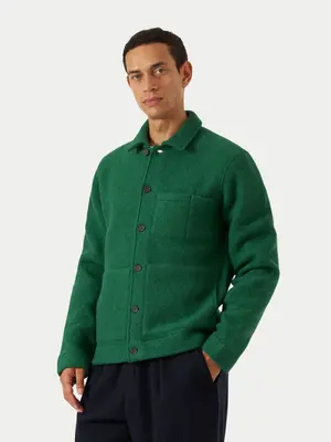 Universal Works Wool Fleece Uniform Jacket Green