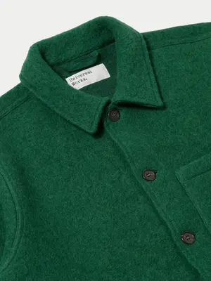 Universal Works Wool Fleece Uniform Jacket Green