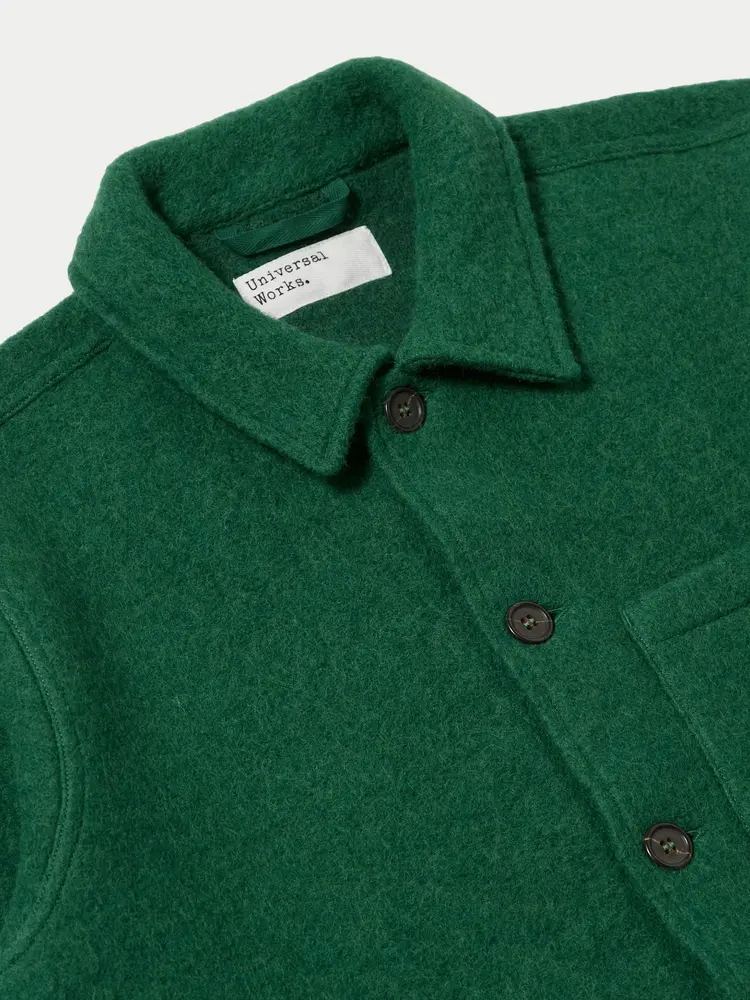 Universal Works Wool Fleece Uniform Jacket Green