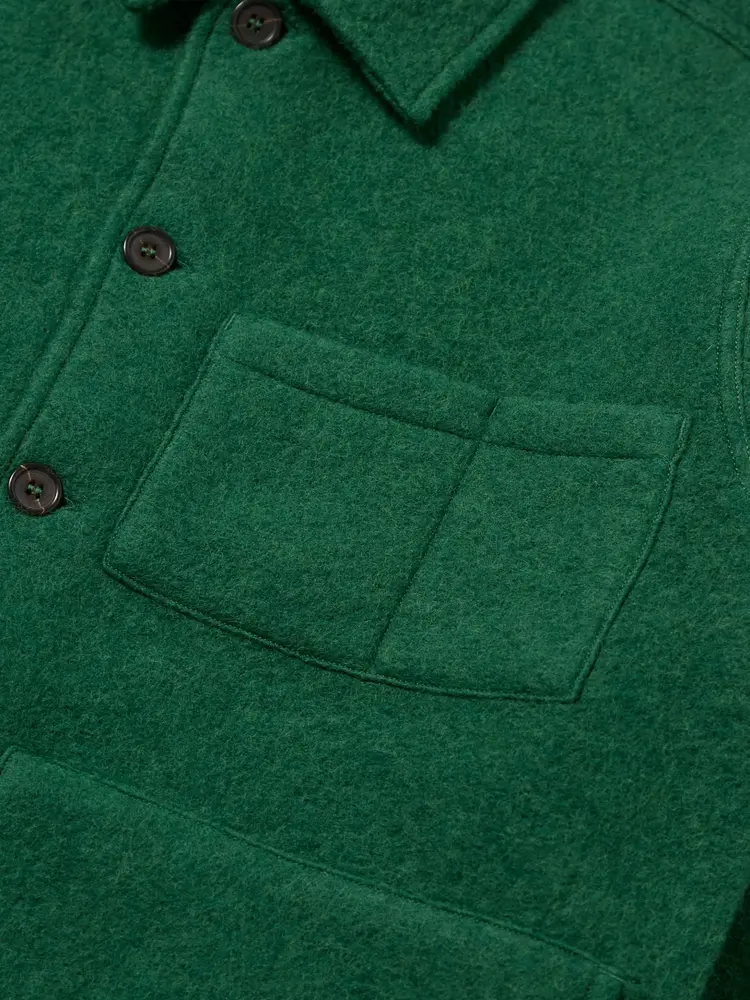 Universal Works Wool Fleece Uniform Jacket Green