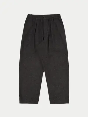 Universal Works Oxford Pants Salt N Pepper Tweed Black