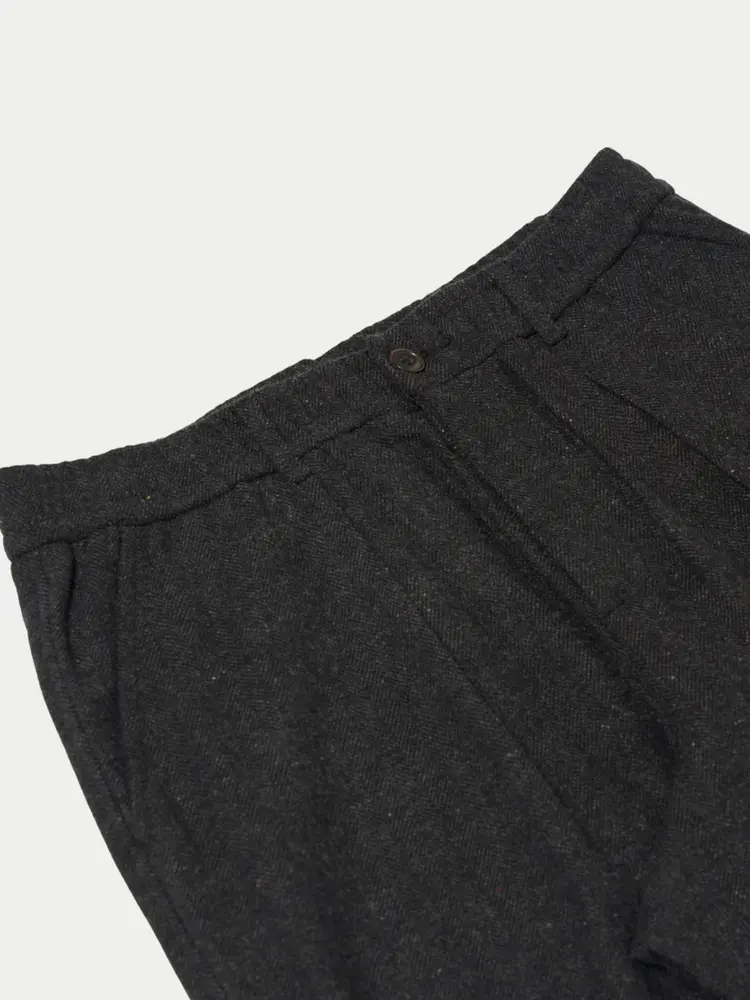 Universal Works Oxford Pants Salt N Pepper Tweed Black