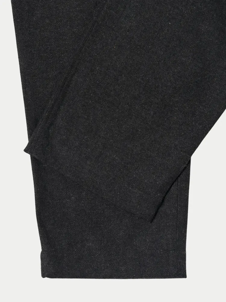 Universal Works Oxford Pants Salt N Pepper Tweed Black