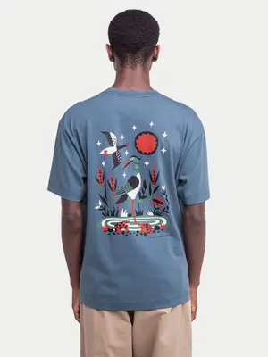 Olow T-shirt Briere Steel Blue