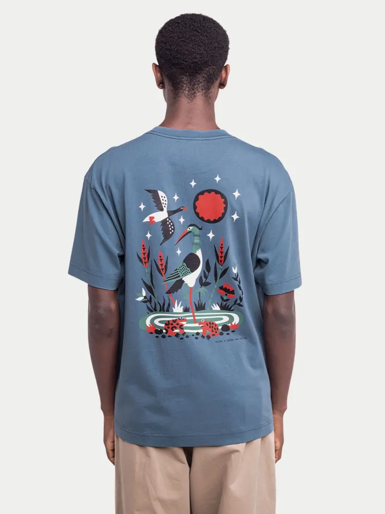 Olow T-shirt Briere Steel Blue