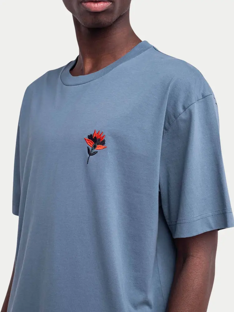 Olow T-shirt Briere Steel Blue