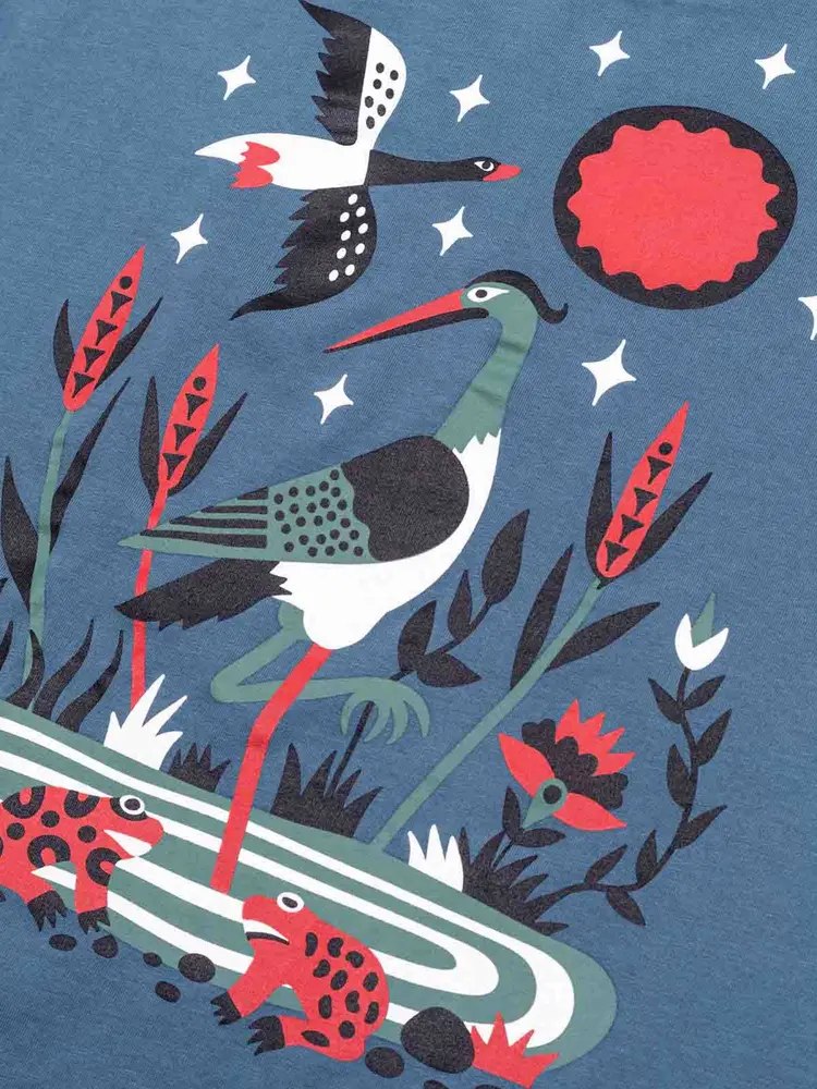 Olow T-shirt Briere Steel Blue