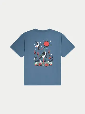 Olow T-shirt Briere Steel Blue