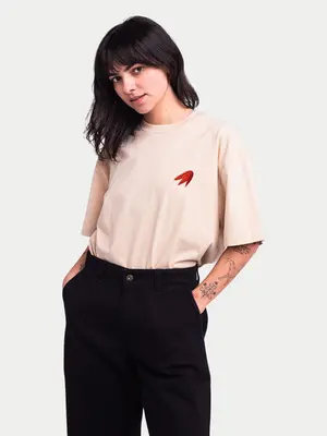 Olow T-shirt Oisel Cream
