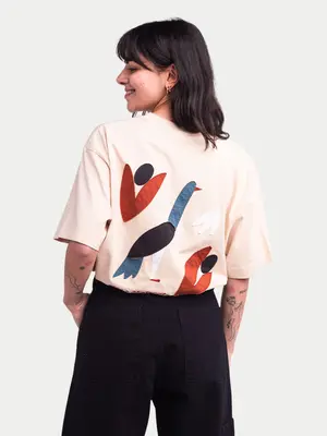 Olow T-shirt Oisel Cream