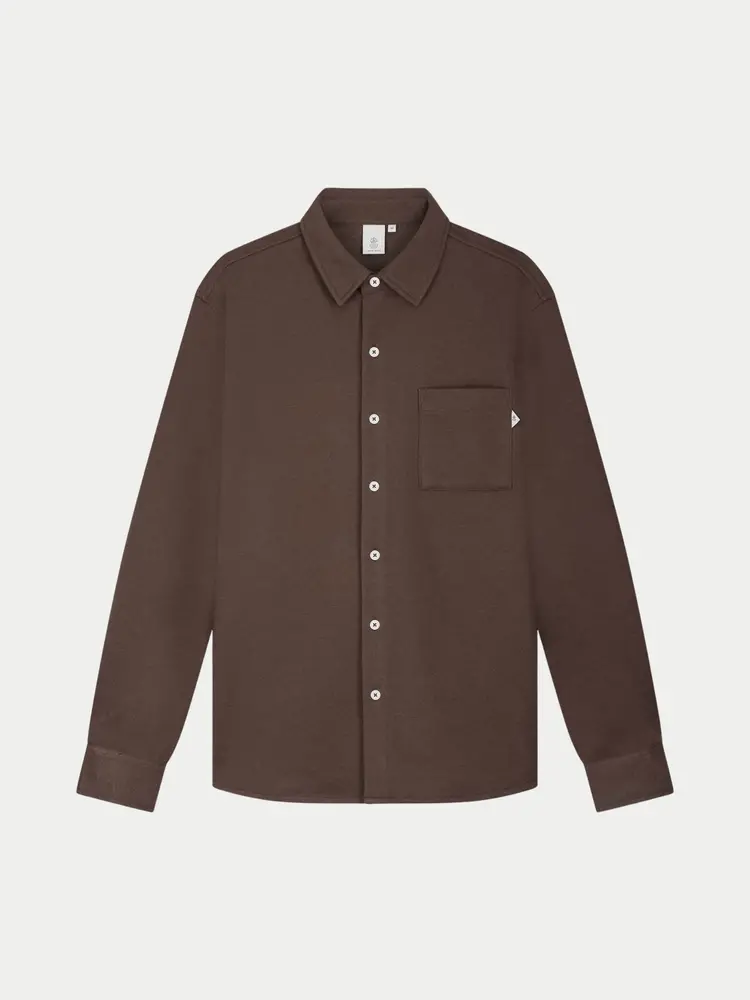 Law Of The Sea Troy Herringbone Shirt Canteen