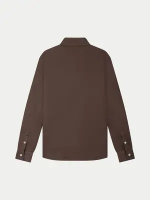 Law Of The Sea Troy Herringbone Shirt Canteen