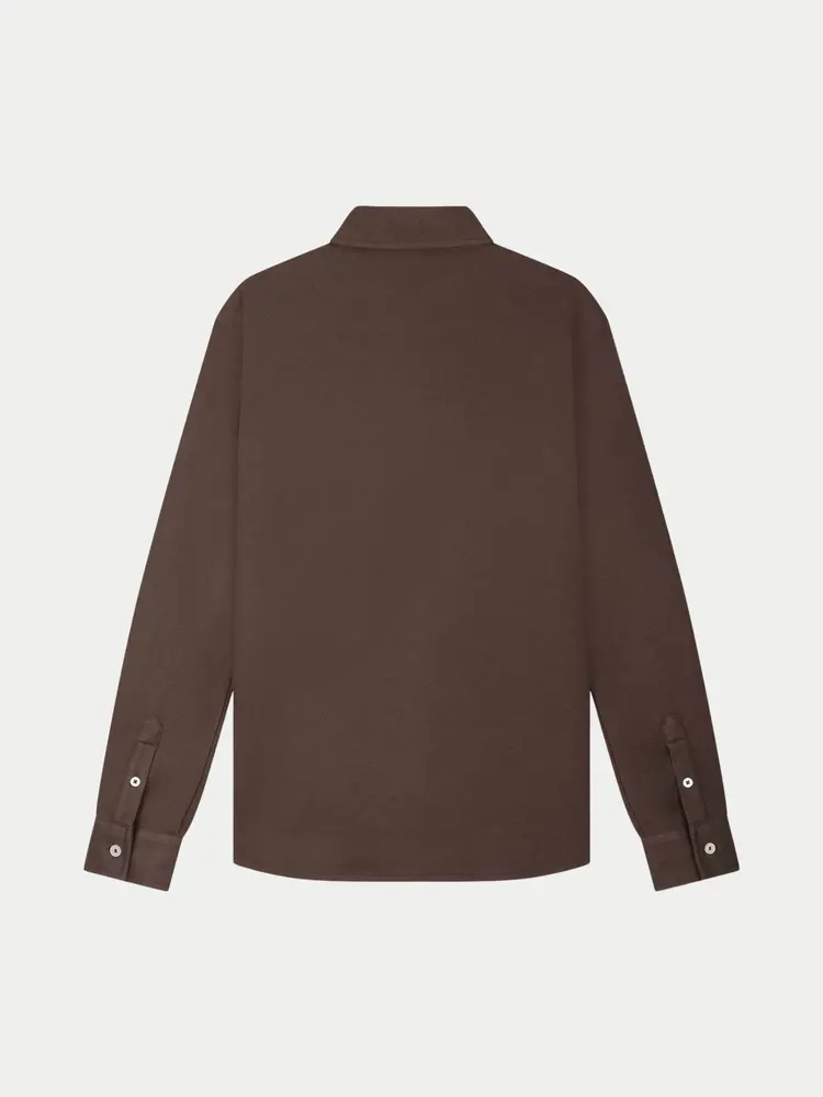 Law Of The Sea Troy Herringbone Shirt Canteen
